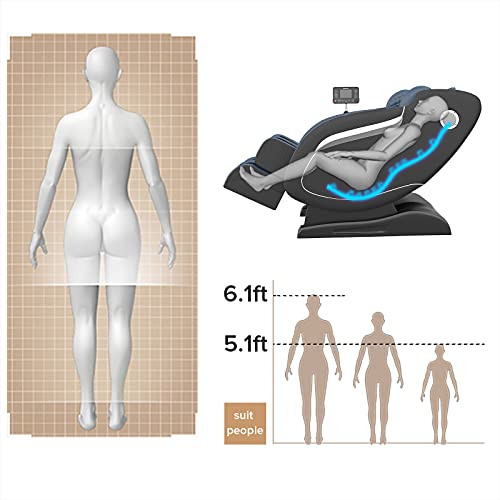Real Relax Massage Chair, Thai Yoga Stretch 3D SL-Track Zero Gravity, Full Bo...
