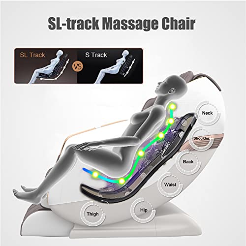 Real Relax Massage Chair, Zero Gravity SL Track Massage Chair, Full Body Shia...