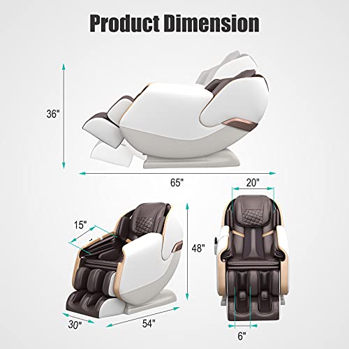 Real Relax Massage Chair, Zero Gravity SL Track Massage Chair, Full Body Shia...