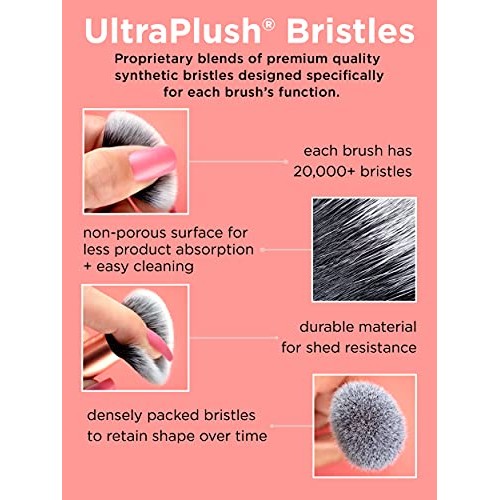 Real Techniques Custom Complexion Foundation 3-in-1 Brush, Custom Slide For F...