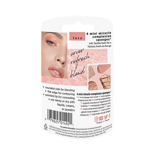 Real Techniques Mini Miracle Complexion Sponge Makeup Blender, Beauty Sponges...