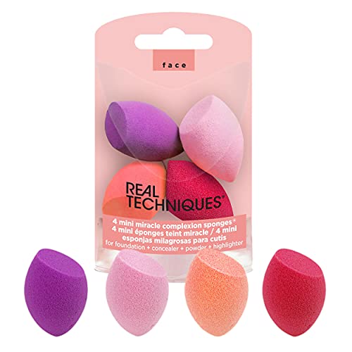 Real Techniques Mini Miracle Complexion Sponge Makeup Blender, Beauty Sponges...
