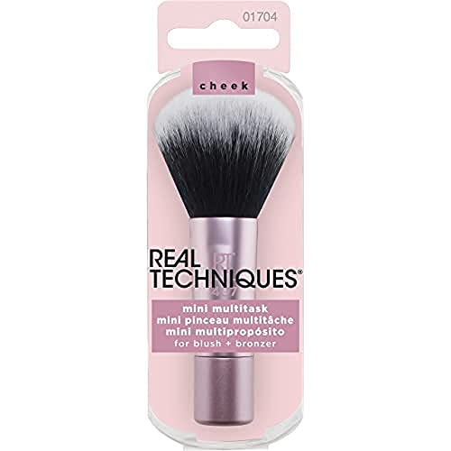 Real Techniques Mini Multitask Makeup Brush, Perfect For Blush and Bronzer, F...
