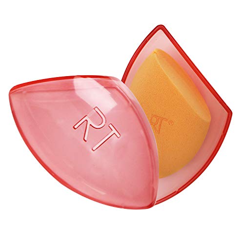 Real Techniques Miracle Complexion Beauty Sponge Makeup Blender with Case, Pe...