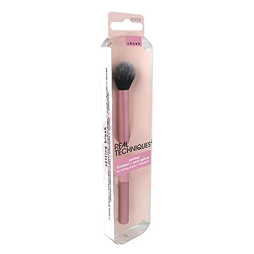 Real Techniques Professional Setting Makeup Brush, Helps Lock in Foundation a...