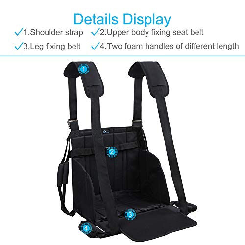 REAQER Lift Stair Slide Board Wheelchair Belt for Patient Seniors Chair Safet...