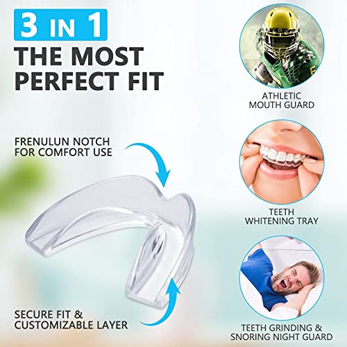Reazeal Mouth Guard, Mouth Guard for Grinding Teeth, Night Guards for Teeth G...