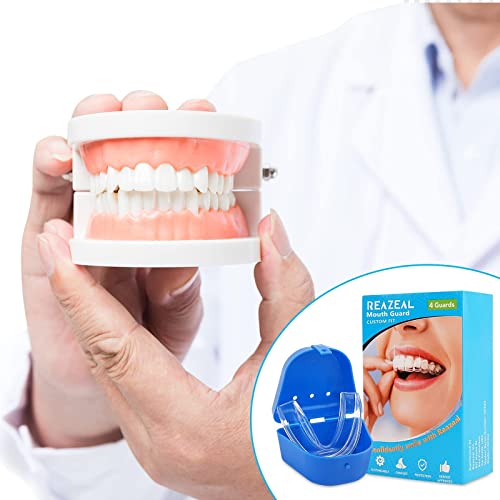 Reazeal Mouth Guard, Mouth Guard for Grinding Teeth, Night Guards for Teeth G...