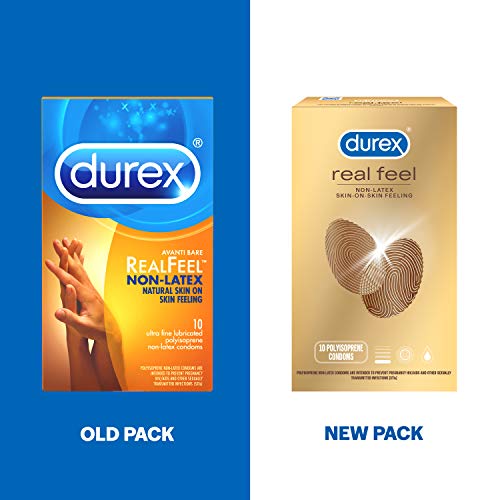 Durex Avanti Bare Real Feel Condoms, Non Latex Lubricated Condoms for Men wit...