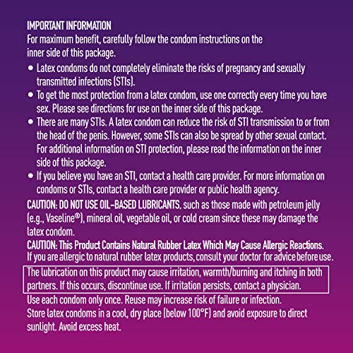 K-Y Me & You Intense Ultra Thin Latex Condoms- Water Based Lube, Intensifying...