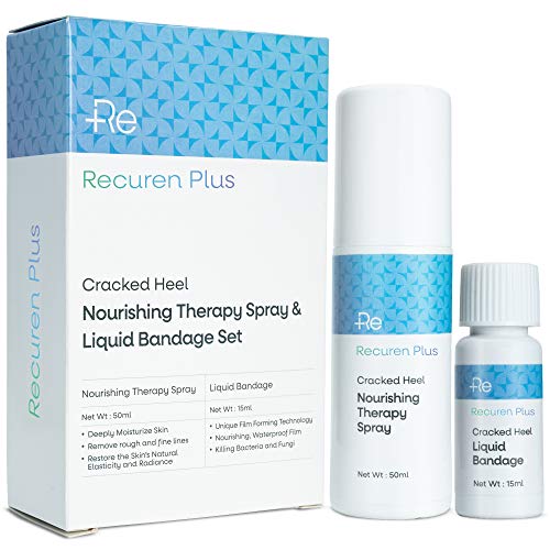 Recuren Plus Cracked Feet & Hands Solution Nourishing Therapy Spray & Liquid ...