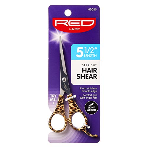 Red by Kiss Straight Hair Shear, Ergonomic Design, Light Weight (Hair Shear, ...