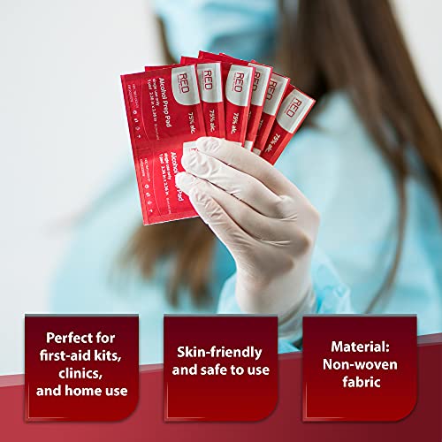 Alcohol Prep Pads 300 Pack 6X6cm - Sterile 75% Alcohol Wipes - Thick Cotton I...