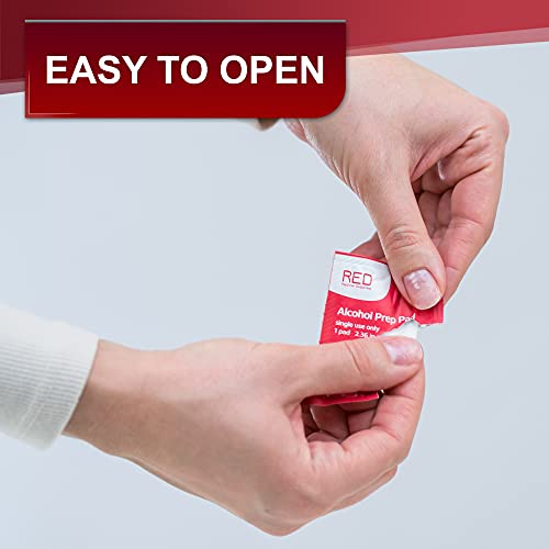 Alcohol Prep Pads 300 Pack 6X6cm - Sterile 75% Alcohol Wipes - Thick Cotton I...