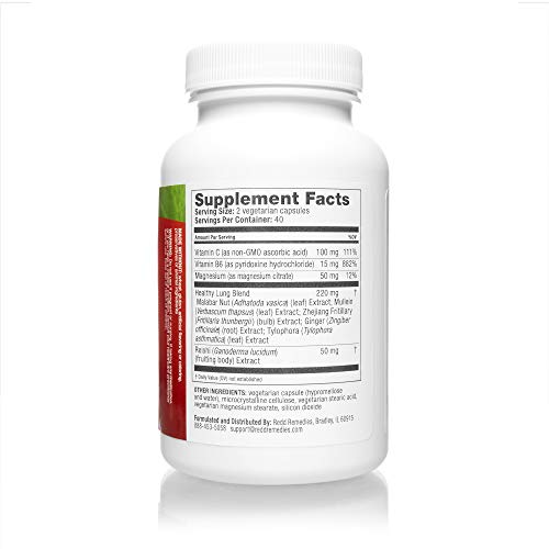 Redd Remedies, Lung Care, Respiratory and Immune Support, 80 Capsules