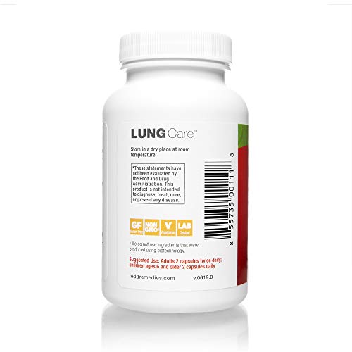 Redd Remedies, Lung Care, Respiratory and Immune Support, 80 Capsules