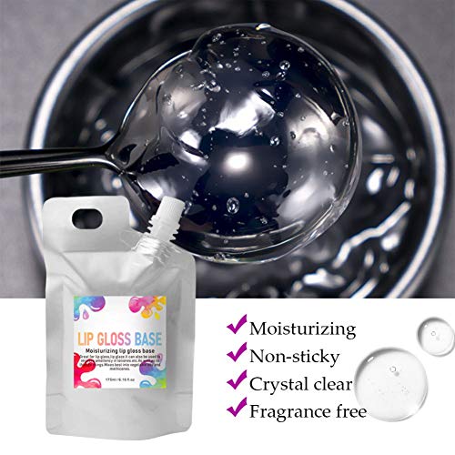 Reddhoon 2 Pack Moisturize Lip Gloss Base, Clear Lip Gloss Base Oil Material ...