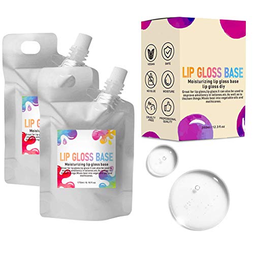 Reddhoon 2 Pack Moisturize Lip Gloss Base, Clear Lip Gloss Base Oil Material ...