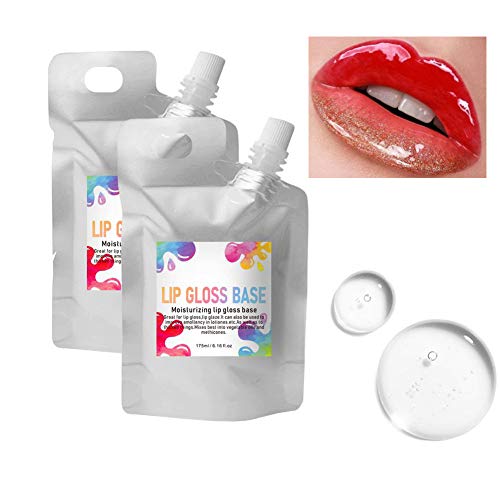 Reddhoon 2 Pack Moisturize Lip Gloss Base, Clear Lip Gloss Base Oil Material ...