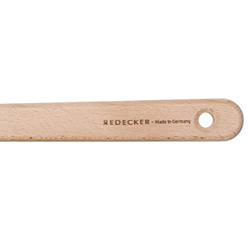 Redecker Beechwood Bath and Shower Brush, Long 19-1/2" Handle for Hard-to-Rea...