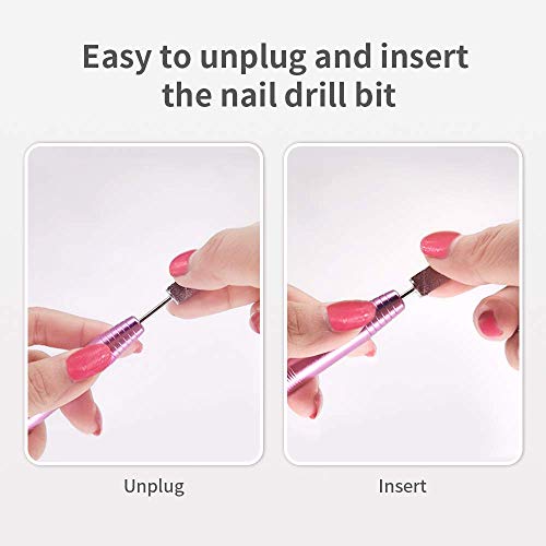 RedFlow Electric Nail Drill, Acrylic Nail Drill Kit, for Nail File Exfoliatin...