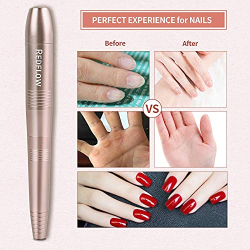 RedFlow Electric Nail Drill, Acrylic Nail Drill Kit, for Nail File Exfoliatin...