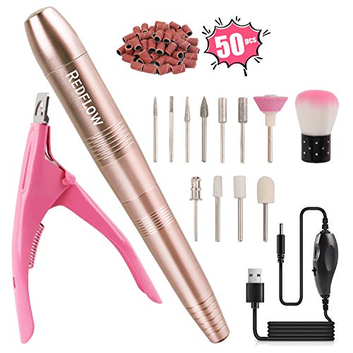 RedFlow Electric Nail Drill, Acrylic Nail Drill Kit, for Nail File Exfoliatin...