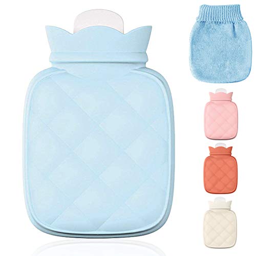 Redify Microwave Heating Silicone Hot Water Bottle Bag with Knit Cover,Hot & ...