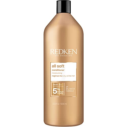 Redken All Soft Argan Oil Conditioner | For Dry/Brittle Hair | Moisturizes & ...