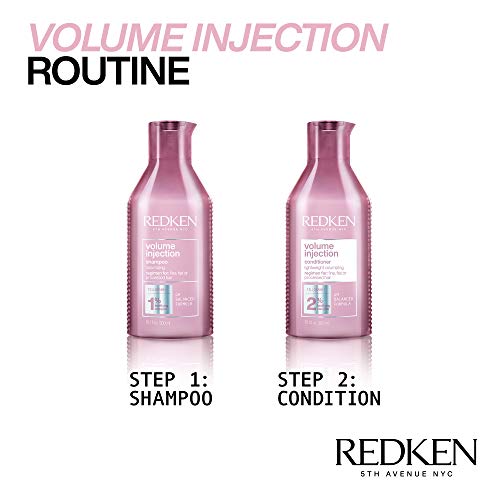 Redken Volume Injection Shampoo | For Fine Hair | Adding Lift & Body | Parabe...