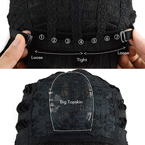 REECHO 11" Short Bob Wig with bangs Synthetic Hair for White Black Women Colo...