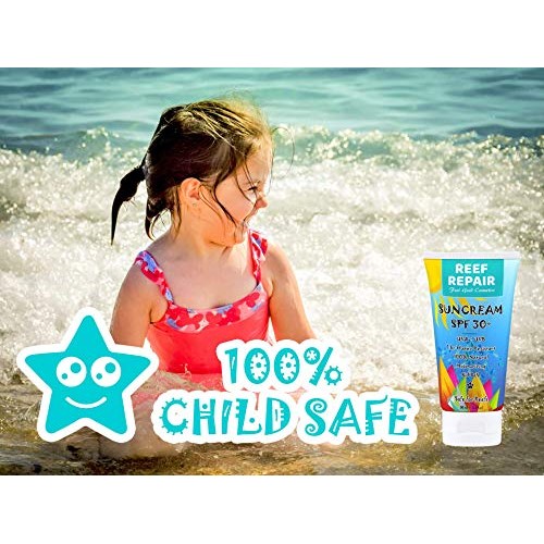 Reef Safe Sunscreen SPF 30+ (2 Pack) - All Natural, Travel Size, Water Resist...