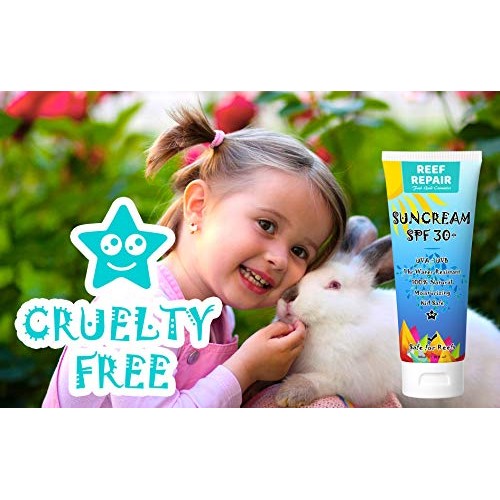 Reef Safe Sunscreen SPF 30+ (2 Pack) - All Natural, Travel Size, Water Resist...