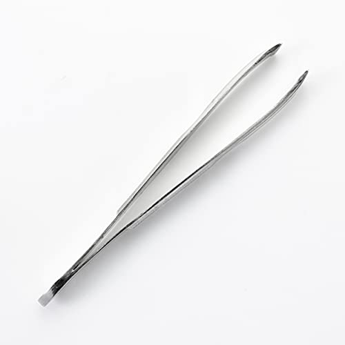 Refine Tweezers Slant Tip, silver, 3 Count