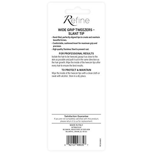 Refine Wide Slant Tip Grip Tweezers