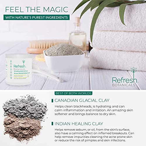 Refresh Botanicals Refreshing MAGICAL Clay Mask | Deep Pore Cleansing Face & ...