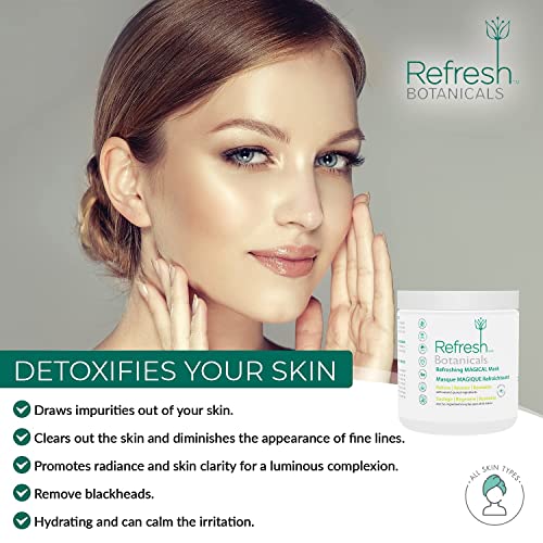 Refresh Botanicals Refreshing MAGICAL Clay Mask | Deep Pore Cleansing Face & ...
