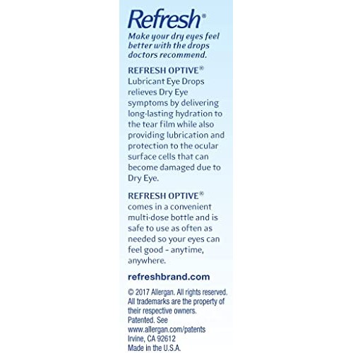 Refresh Optive, Lubricant Eye Drops, 2 Bottles 0.5 fl oz