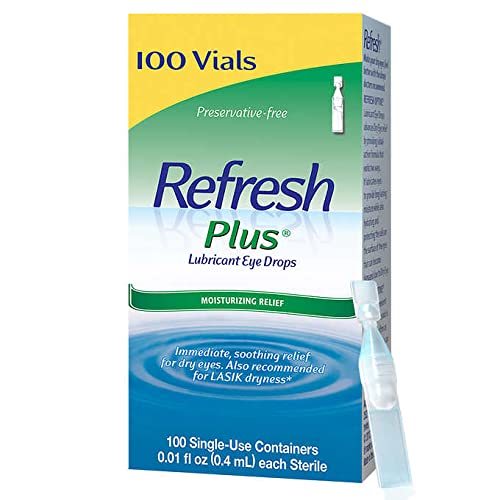 Allergan Refresh Plus Lubricant Eye Drops Single-Use Vials 1Pack (100 ct ) kl...