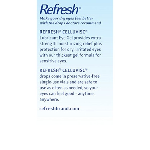 Refresh Celluvisc Lubricant Eye Gel Drops, Single-Use Containers, 30 Count (P...