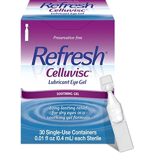 Refresh Celluvisc Lubricant Eye Gel Drops, Single-Use Containers, 30 Count (P...
