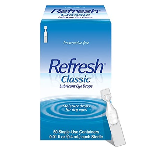 Refresh Classic Lubricant Eye Drops, Preservative-Free,0.01 Fl Oz Single-Use ...