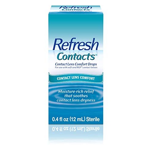 Refresh Contacts, Eye Drops, Contact Lens Comfort,Blue 0.4 Fl Oz Sterile