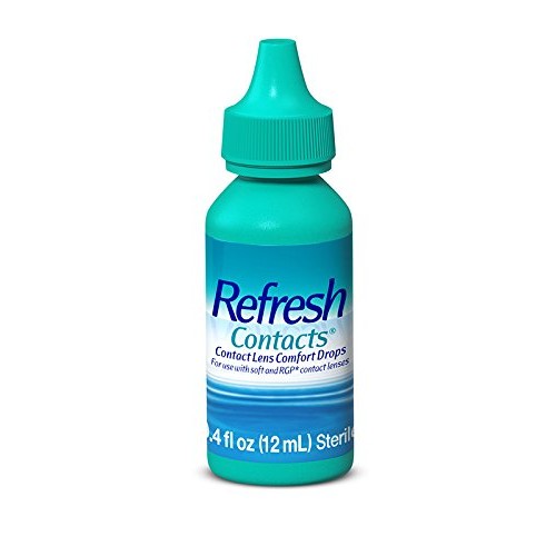 Refresh Contacts, Eye Drops, Contact Lens Comfort,Blue 0.4 Fl Oz Sterile