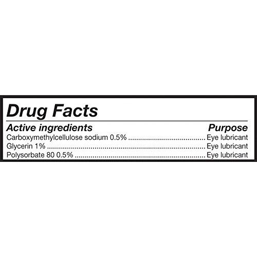 Refresh Optive Advanced Lubricant Eye Drops For Dry Eyes, Preservative-Free, ...