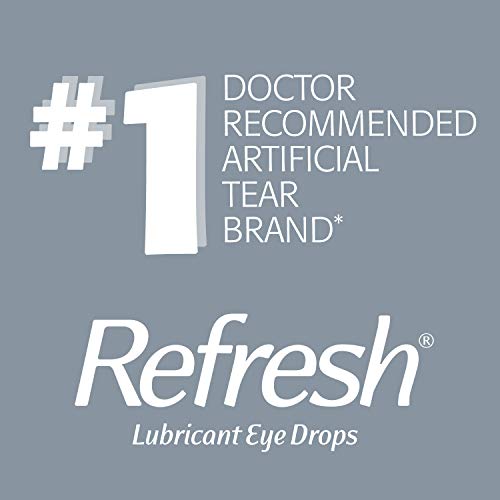 Refresh Optive Advanced Lubricant Eye Drops For Dry Eyes, Preservative-Free, ...