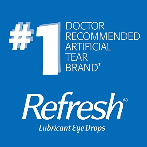 Refresh Optive Lubricant Eye Drops For Dry Eyes, Preservative-Free, 0.01 Fl O...
