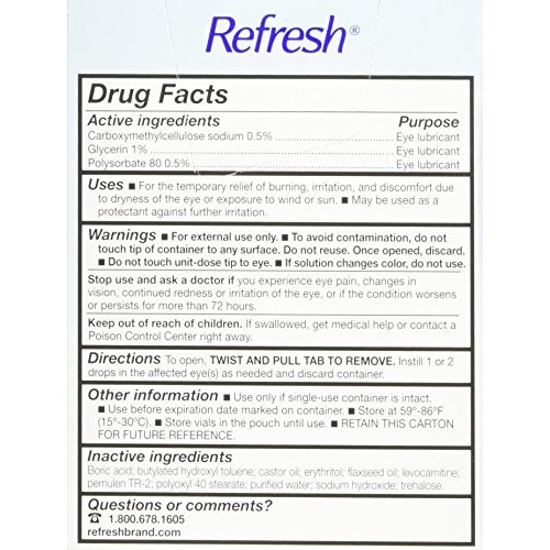 Refresh Optive Mega-3 Lubricant Eye Drops, 30 Single (Pack of 2)