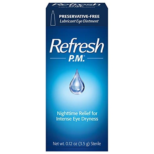 Refresh P.M. Lubricant Eye Ointment, Nighttime Relief, Preservative-Free, 0.1...