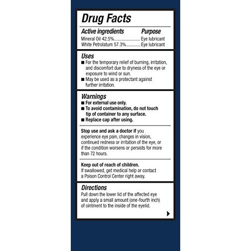 Refresh P.M. Lubricant Eye Ointment, Nighttime Relief, Preservative-Free, 0.1...